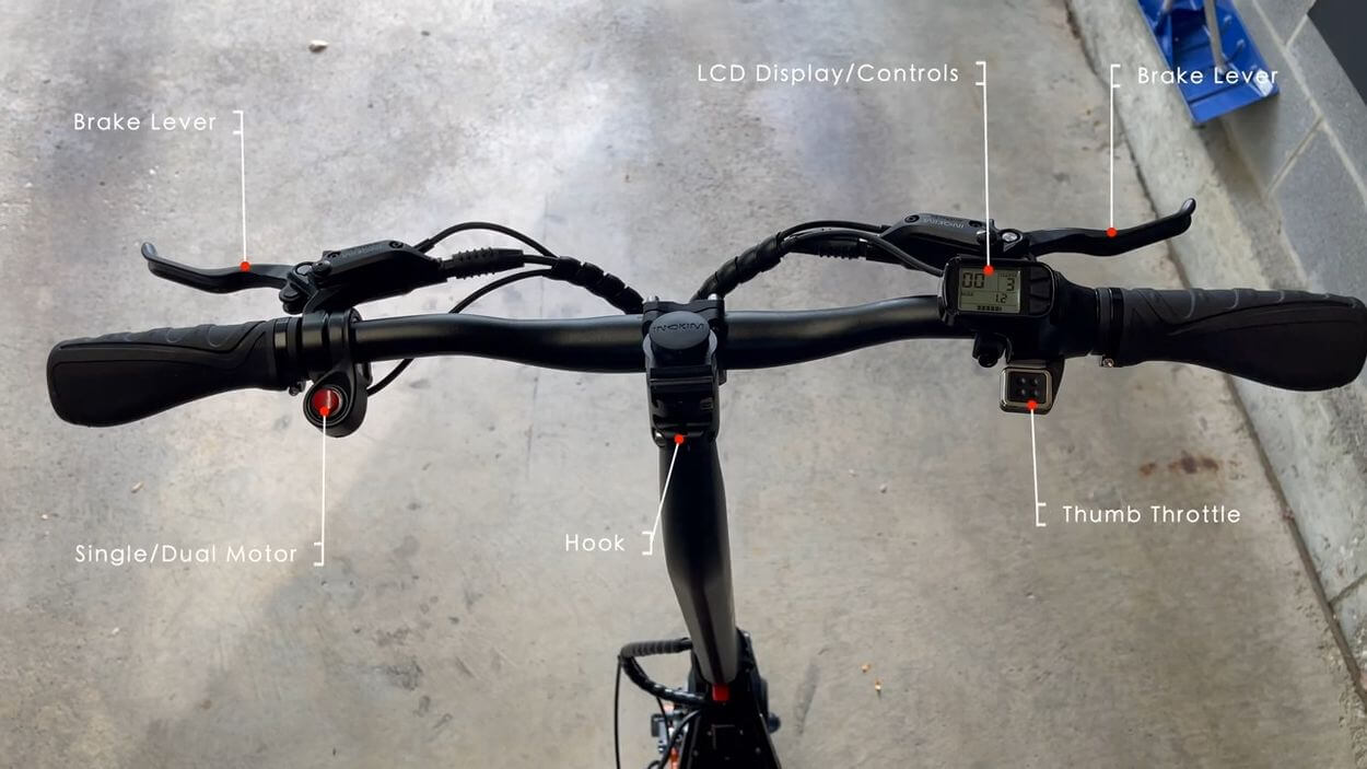 Inokim OXO Review: Handlebar and Controls  