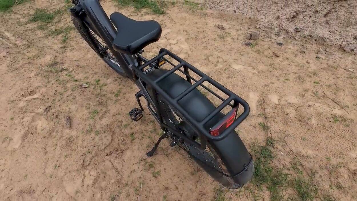 Velowave Ranger Step-thru Review: rear rack is a practical touch