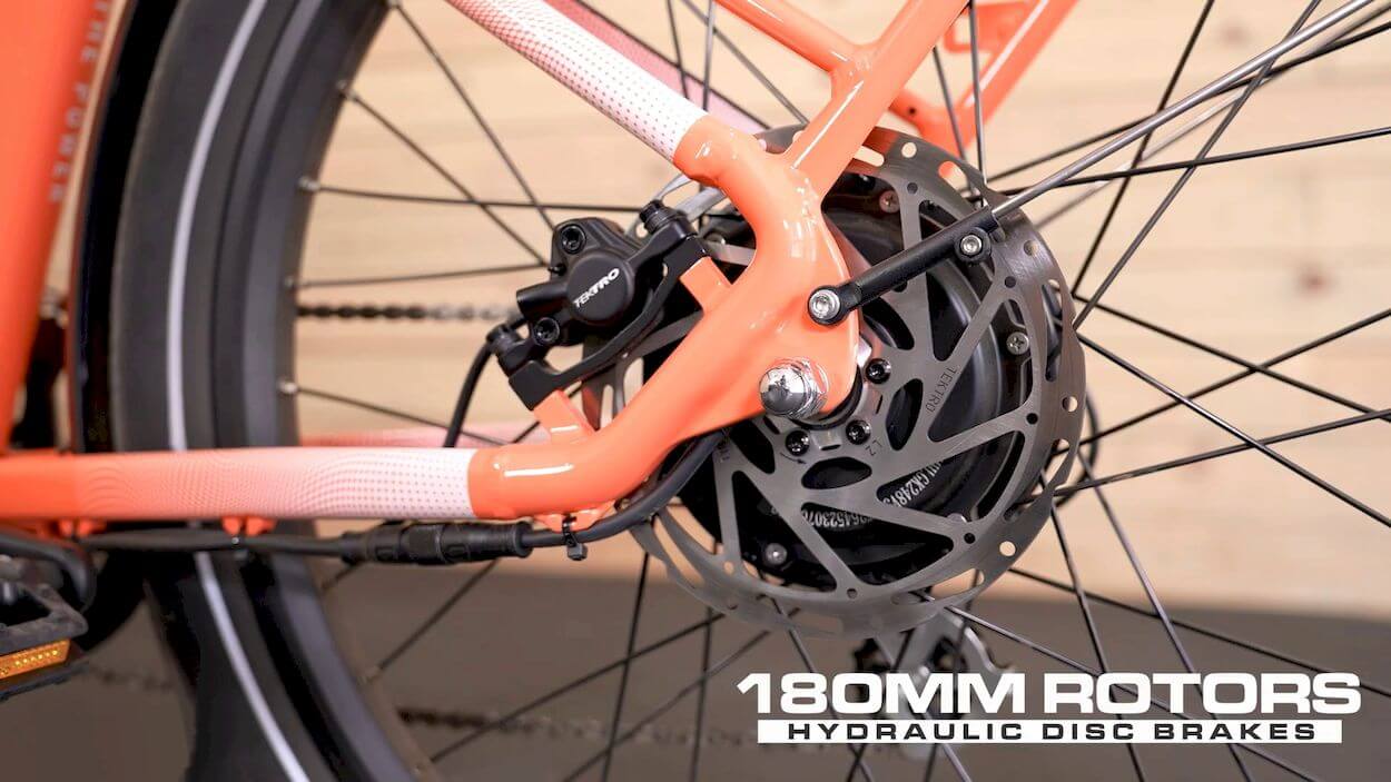 Magnum Cosmo 2 Review: Tekro E350 hydraulic disc brakes on 180mm rotors