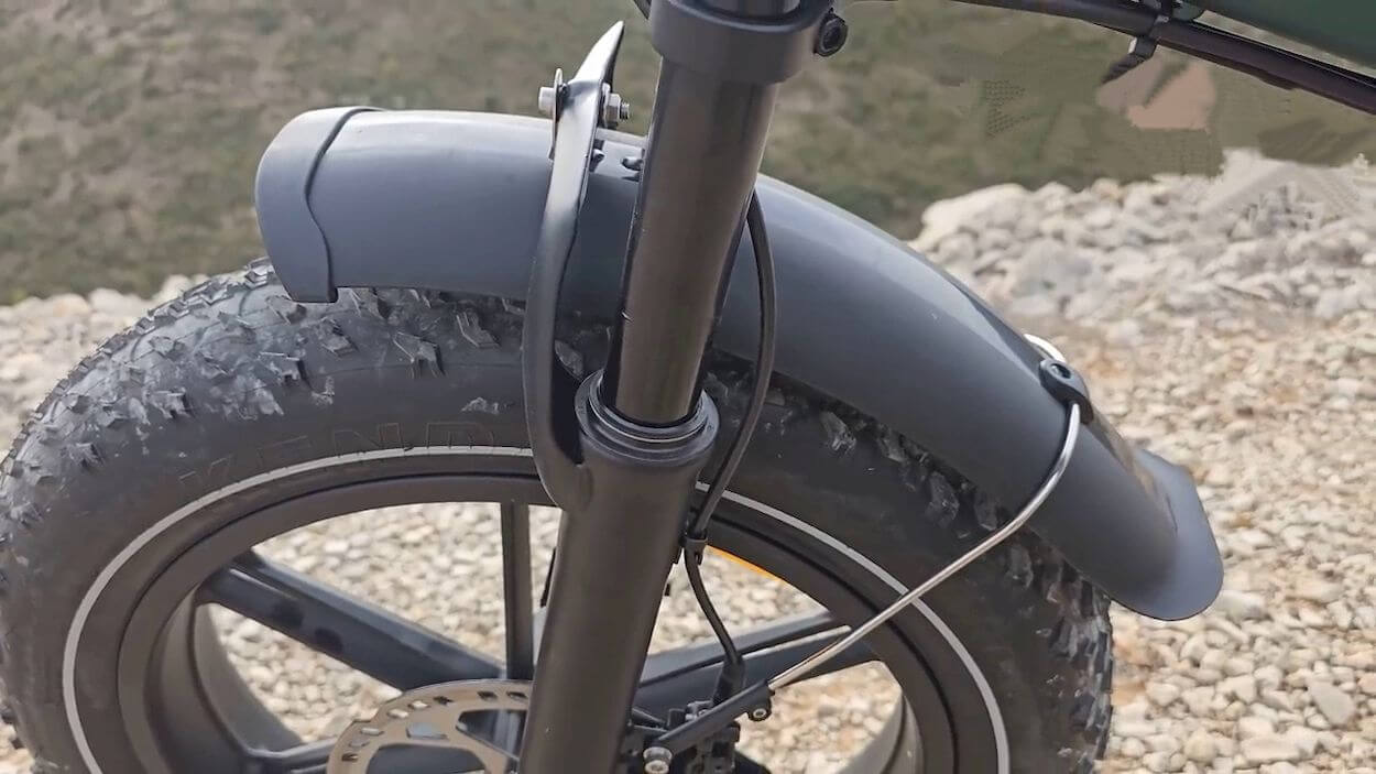 Samebike RSA02 Review: front Hydraulic Suspension