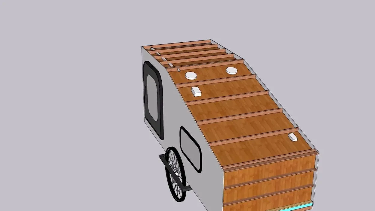 Building a bike camper is an ambitious project